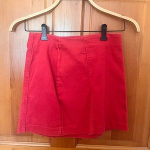 Small red skirt
